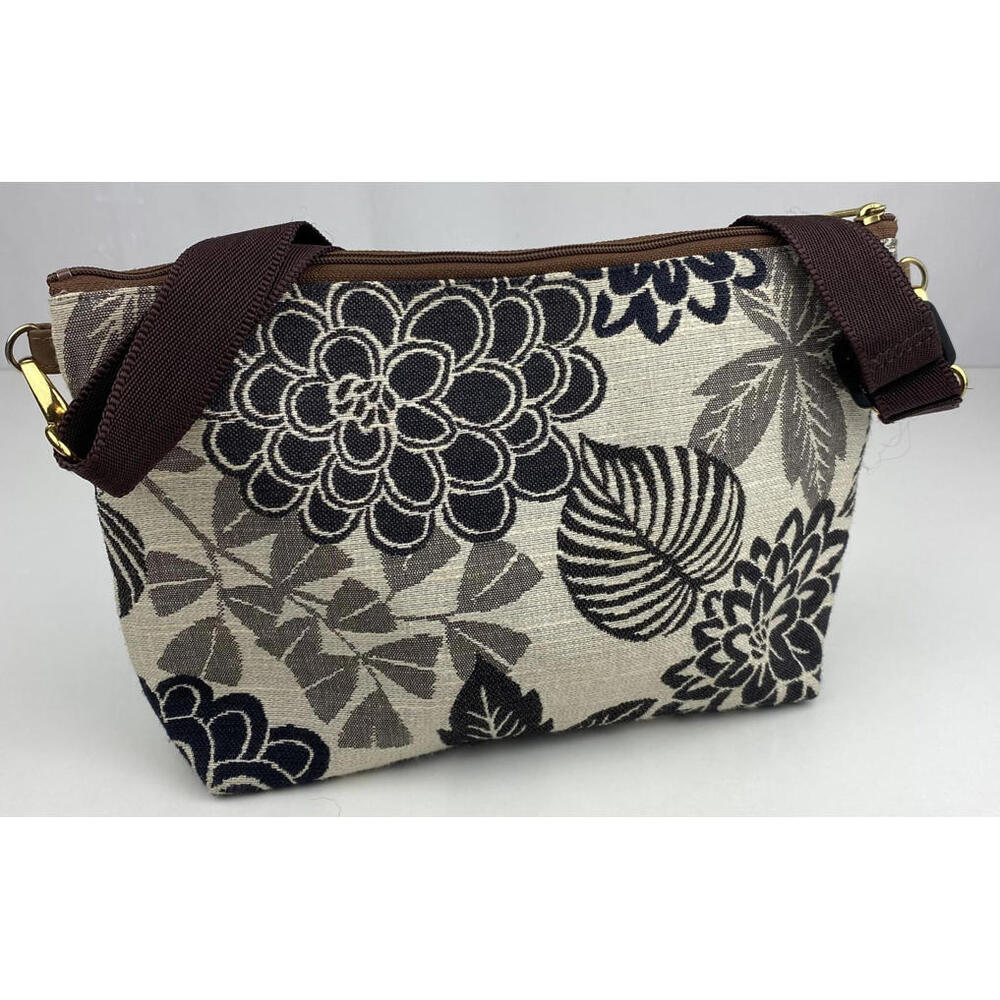 Danny K Beverly Hills USA Floral Crossbody Shoulder Bag Purse Vintage Canvas EUC